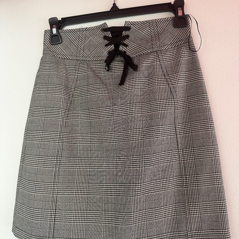 Topshop plaid skirt